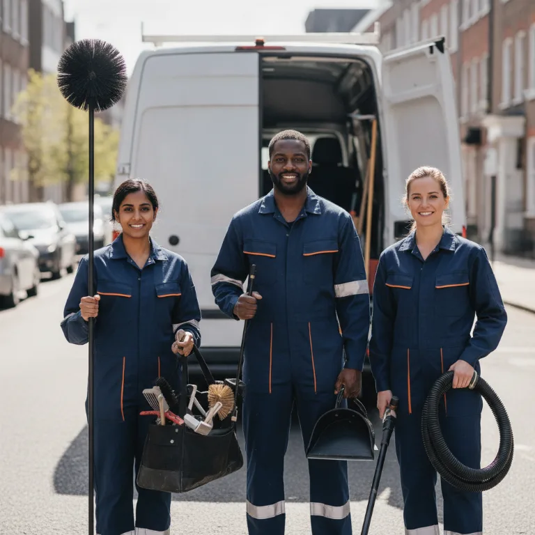 Chimney Sweep team in Downtown Vancouver